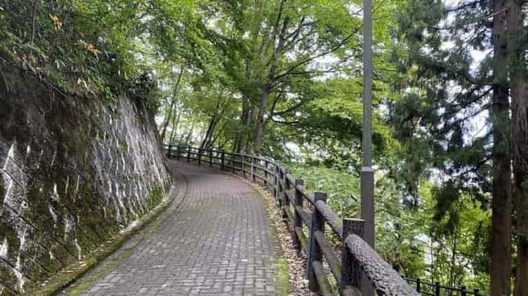 キリストの里公園の坂　青森県の観光