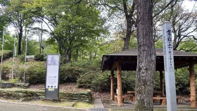 キリストの里公園　坂を登り切ったところ　青森県の観光