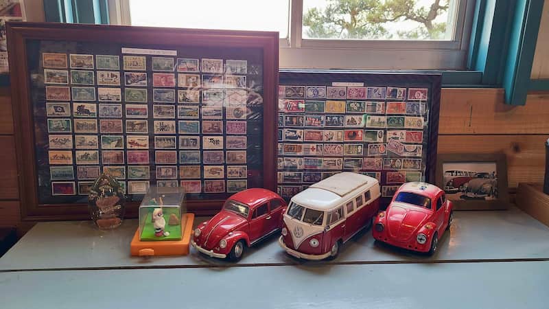 展示館しょうわ　テーブルの上