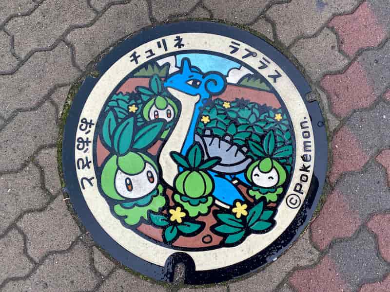 道の駅おおさと ポケモンマンホール