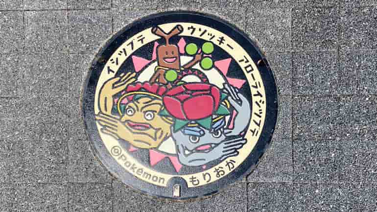 道の駅もりおか渋民 ポケモンマンホール 道の駅ブログ