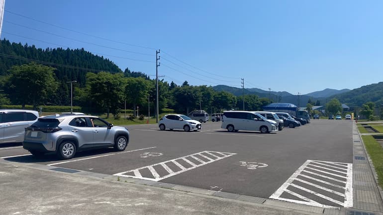 道の駅おおゆ 駐車場 道の駅ブログ
