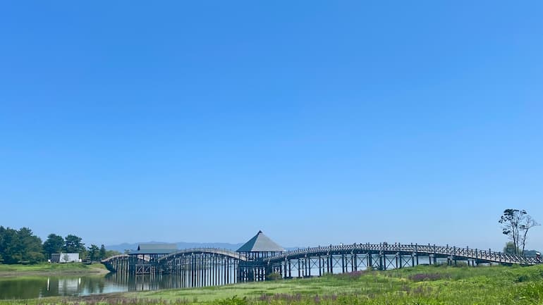 鶴の舞橋 富士見湖パークからの光景 道の駅ブログ 旅ブログ